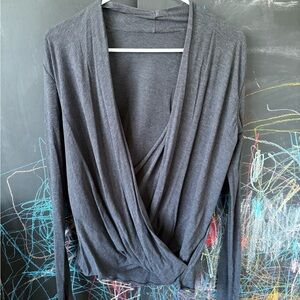 lululemon athletica Dark Gray Long Sleeve Tee